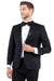 Men's Modern Fit Tuxedo Jacket - Black Notch Lapel - Zegarie - USA Men's Outlet