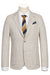 Men's Pelago Unconstructed Blazer - Half Canvas, Light Tan Windowpane Plaid - USA Men's Outlet