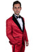 Men's Red & Black Paisley Tuxedo - Stacy Adams for Prom & Weddings - USA Men's Outlet