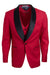 Men's Red Stacy Adams Vested Single-Button Shawl Lapel Tuxedo - USA Men's Outlet