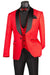 Men's Red Vinci Vested Wedding Tuxedo | Slim Fit Paisley Style - USA Men's Outlet