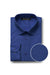 "Men's Royal Blue Classic Fit Spread Collar Dress Shirt by Verno" - USA Men's Outlet