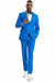 Men's Royal Blue Tazio Vested Suit w/ Peak Lapel for Formal Events - USA Men's Outlet