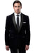 "Men's Sartorial Velvet Tuxedo Jacket in Black by Tazio" - USA Men's Outlet