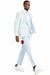 Men's Sky Blue Tuxedo w/ Honeycomb Lace Vest - Perfect for Weddings & Proms. - USA Men's Outlet