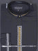 Men's smart Daniel Ellissa Black Dress Shirt, Band-Collar w/ Gold Embroidery - USA Men's Outlet