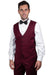 Men's Stacy Adams Burgundy 1-Button Shawl Lapel Tuxedo Jacket - USA Men's Outlet