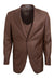 Men's Stacy Adams Sharkskin Vested 2-Button Suit in Cognac - USA Men's Outlet