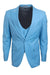 Men's Stacy Adams Sky Blue Peak Lapel 1-Button Vested Suit - USA Men's Outlet