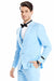 Men's Tazio Sky Blue 2-Button Wedding & Prom Vested Suit w/Peak Lapel - USA Men's Outlet