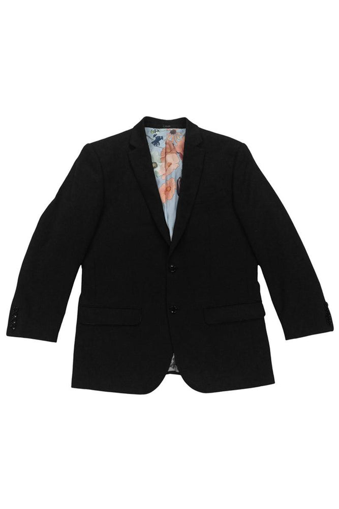 Men's Tazio Slim Fit Travel Blazer in Black – Stretch & Sophistication - USA Men's Outlet