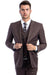 Men's Zegarie Cocoa Brown Wool Suit: Two-Button Modern Fit Vested Design - USA Men's Outlet