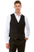 Men's Zegarie Designer Wool Suit Vest in Black - Classy Style and Unmatched Quality - USA Men's Outlet