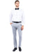 Men's Zegarie Modern Fit Flat Front Tuxedo Separates Pants in Light Grey - USA Men's Outlet