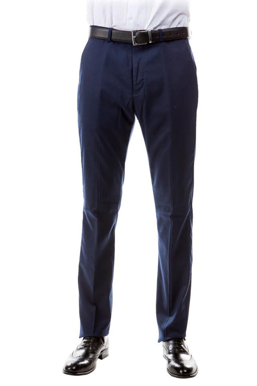 Men's Zegarie Wool Suit Pants – Navy Blue, Designer Class. - USA Men's Outlet