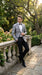 men’s silver prom blazer