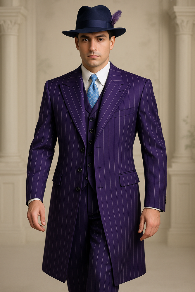 Purple Zoot Suit - 1920s Suit - Gangster Long Suit