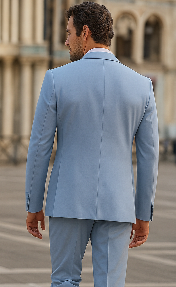 Mens Blazer Classic Fit Sport Coat Two Buttons Lightweight Suit Jacket Iceberg Green