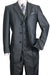 Mens' Fortino Landi 3Btn Vest Shiny Sharkskin Church Suit - Black - USA Men's Outlet