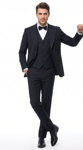 Mens Joker 2 Black 3-Piece Suit – Premium Movie-Inspired Cosplay Costume, Halloween & Formal Dress Outfit