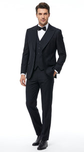 Mens Joker 2 Black 3-Piece Suit – Premium Movie-Inspired Cosplay Costume, Halloween & Formal Dress Outfit