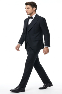 Mens Joker 2 Black 3-Piece Suit – Premium Movie-Inspired Cosplay Costume, Halloween & Formal Dress Outfit