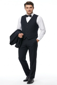 Mens Joker 2 Black 3-Piece Suit – Premium Movie-Inspired Cosplay Costume, Halloween & Formal Dress Outfit