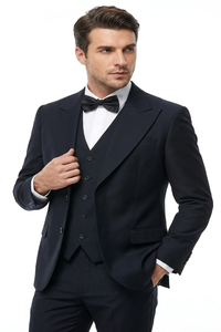 Mens Joker 2 Black 3-Piece Suit – Premium Movie-Inspired Cosplay Costume, Halloween & Formal Dress Outfit