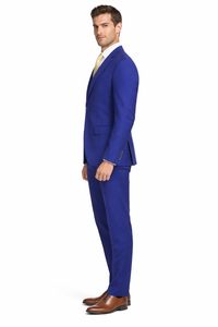 Mens Tiglio French Blue Suit – Stylish Blue Suit for Wedding, Business and Formal Wear