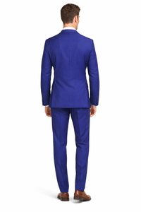Mens Tiglio French Blue Suit – Stylish Blue Suit for Wedding, Business and Formal Wear