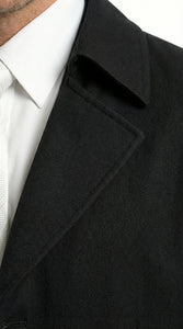 Men's Maxi  Black Full Length Zoot Suit – Vintage Gangster Style Long Coat Formal Suit