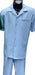 Mens Sky Blue Patterned Short Sleeve Walking Suit Skipper 265-21