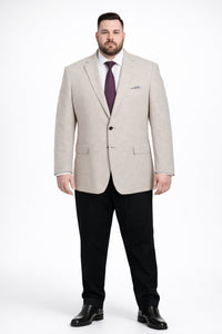 Renoir Linen & Cotton Tan Houndstooth Blazer: Classic Summer Sport Coat