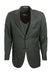 Mens Two-Button Sharkskin Suit by Stacy Adams - Olive Green - USA Men's Outlet