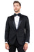 Mens Zegarie Black 1-Btn Peak Lapel Tuxedo Jacket: Modern Fit Separates - USA Men's Outlet