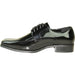 Menu Classic Black Patent Bicycle Toe Tuxedo Shoe by Bravo - USA Men's Outlet