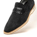 Zelli Meo 3 Suede and Crocodile Penny Loafers in Black