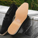 Zelli Meo 3 Suede and Crocodile Penny Loafers in Black