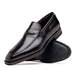 Zelli Meo Hand-Burnished Calfskin Loafers with Embossed Vamp in Black