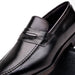 Zelli Meo Hand-Burnished Calfskin Loafers with Embossed Vamp in Black