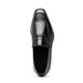 Zelli Meo Hand-Burnished Calfskin Loafers with Embossed Vamp in Black