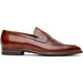 Zelli Meo Hand Burnished Calfskin Penny Loafers in Cognac