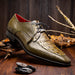 Marco Di Milano Merida Olive Green Leather Shoe