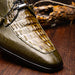 Marco Di Milano Merida Olive Green Leather Shoe