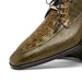 Marco Di Milano Merida Olive Green Leather Shoe