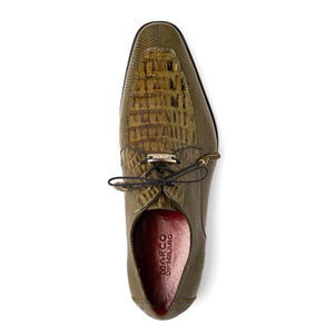 Marco Di Milano Merida Olive Green Leather Shoe
