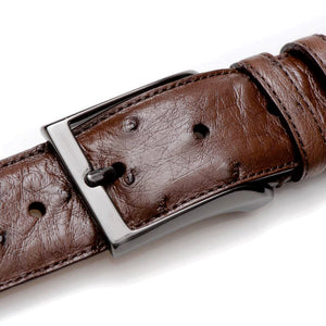 Mezlan Ostrich Quill Belt Tabac (AO8146 )