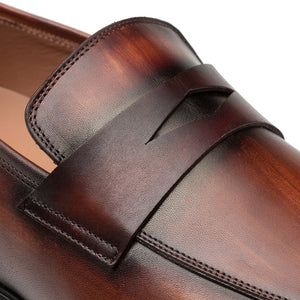 Mezlan Avenue Rubber Sole Penny Loafer