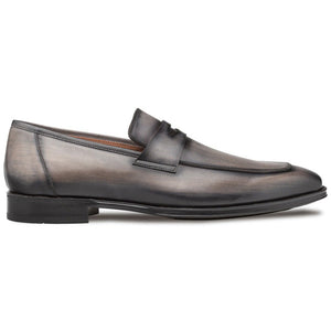 Mezlan Avenue Rubber Sole Penny Loafers Dark Grey (20910)