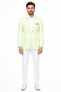 '--> Tazio Men's Summer Blazer | Slim Fit Linen Style | Mint Green
